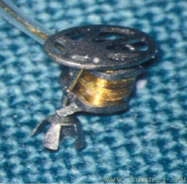 Рис.18. Фиксация катушки на частичный протез